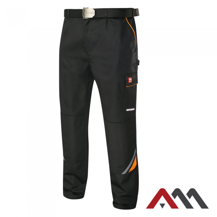 Professional black spodnie do pasa